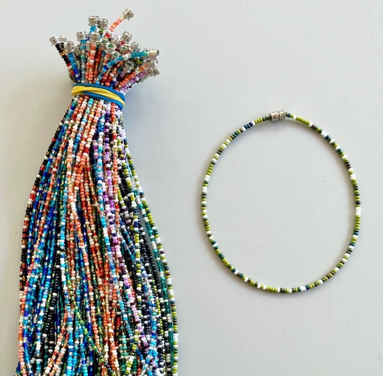 Long Bead Anklets 3 Sizes 