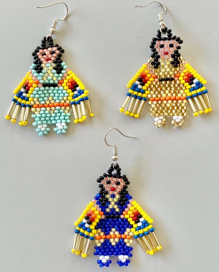 Native American Woman Earrings 