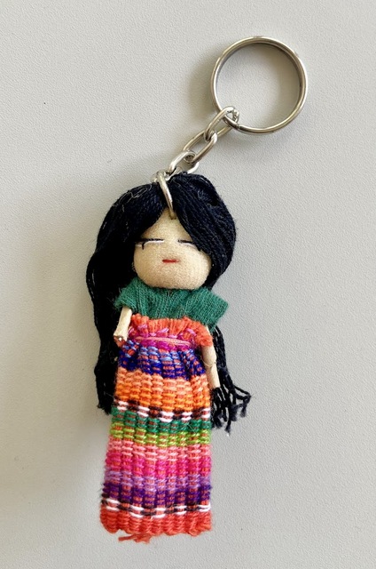 Worry Doll Long Hair Keychain 